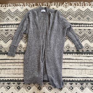 Long knit cardigan